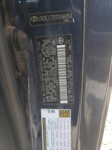 JTKDE177970186054 - 2007 TOYOTA SCION TC 蓝色 照片 10