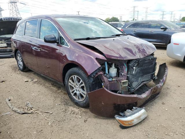 5FNRL5H64DB038200 - 2013 HONDA ODYSSEY EX BURGUNDY photo 1