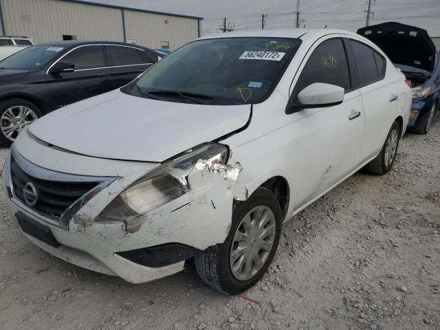 3N1CN7APXFL853958 - 2015 NISSAN VERSA S WHITE photo 2