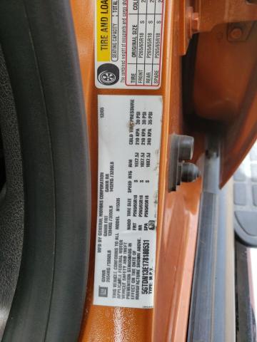 5GTDN13E178180531 - 2007 HUMMER H3 ORANGE photo 10