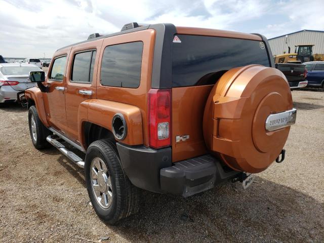 5GTDN13E178180531 - 2007 HUMMER H3 ORANGE photo 3
