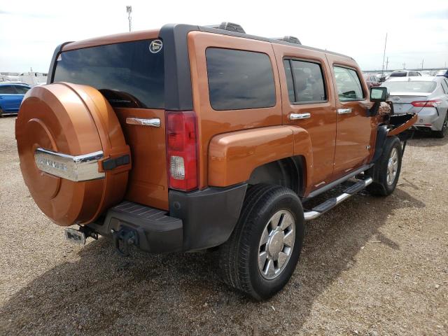 5GTDN13E178180531 - 2007 HUMMER H3 ORANGE photo 4