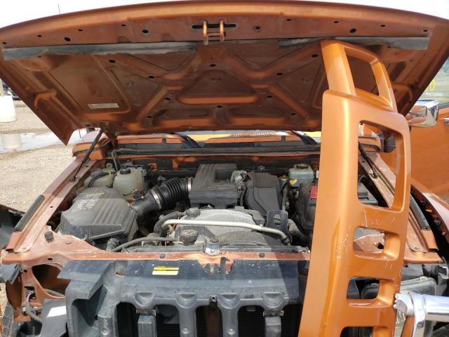 5GTDN13E178180531 - 2007 HUMMER H3 ORANGE photo 7