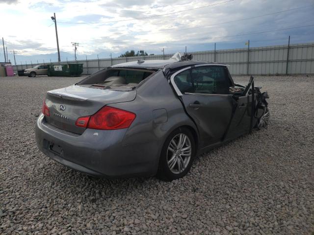 JN1DV6AP3BM604254 - 2011 INFINITI G25 BASE GRAY photo 4