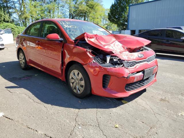 3KPA24AB7KE216301 - 2019 KIA RIO S RED photo 1