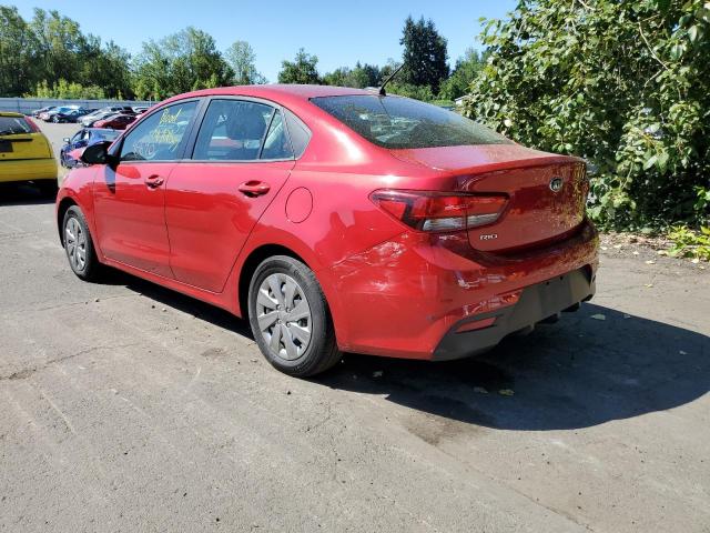 3KPA24AB7KE216301 - 2019 KIA RIO S RED photo 3