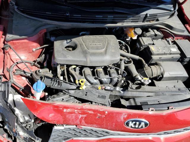 3KPA24AB7KE216301 - 2019 KIA RIO S RED photo 7