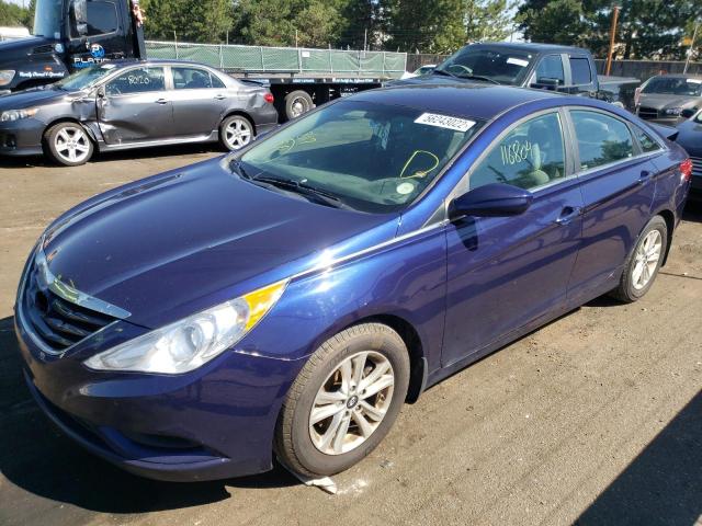 5NPEB4AC6DH703238 - 2013 HYUNDAI SONATA GLS BLUE photo 2