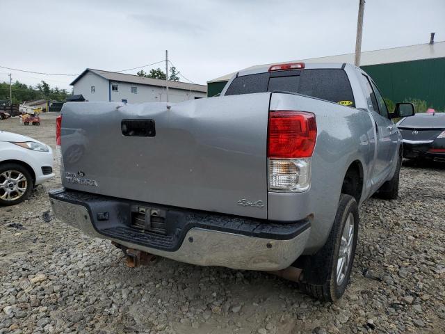 5TFBY5F18AX141485 - 2010 TOYOTA TUNDRA DOU SILVER photo 4