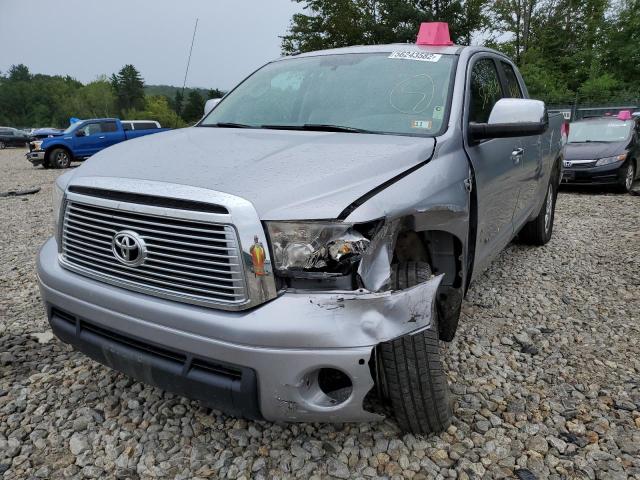 5TFBY5F18AX141485 - 2010 TOYOTA TUNDRA DOU SILVER photo 9