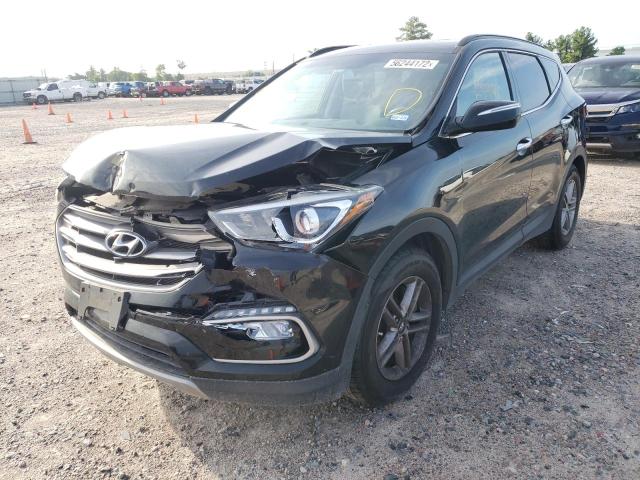 5NMZU3LB2HH025830 - 2017 HYUNDAI SANTA FE S BLACK photo 2