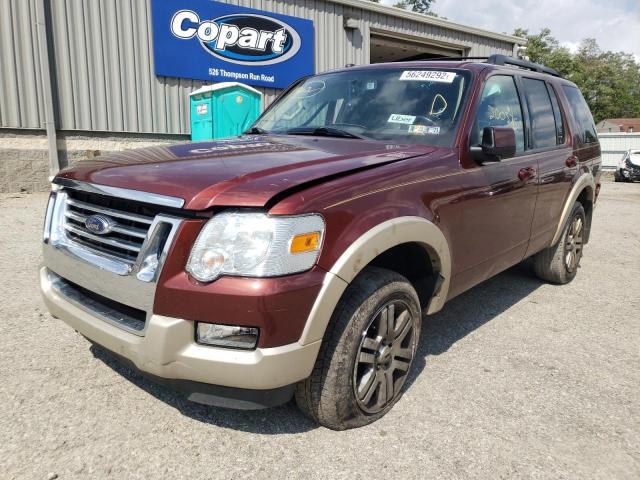 1FMEU74E79UA30459 - 2009 FORD EXPLORER E RED photo 2