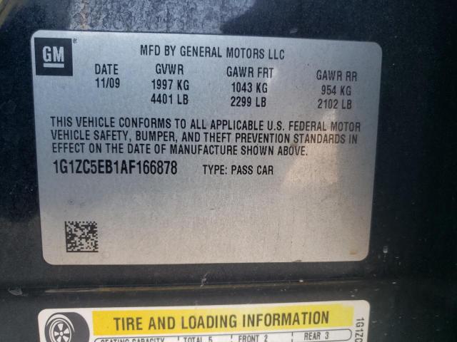 1G1ZC5EB1AF166878 - 2010 CHEVROLET MALIBU 1LT  照片 10