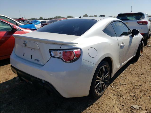 JF1ZNAA17D2730381 - 2013 TOYOTA SCION FR-S WHITE photo 4