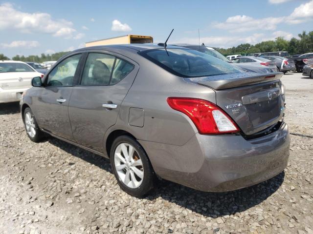 3N1CN7AP3EL854416 - 2014 NISSAN VERSA GRAY photo 3