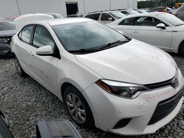 2T1BURHE0FC436458 - 2015 TOYOTA COROLLA L WHITE photo 1