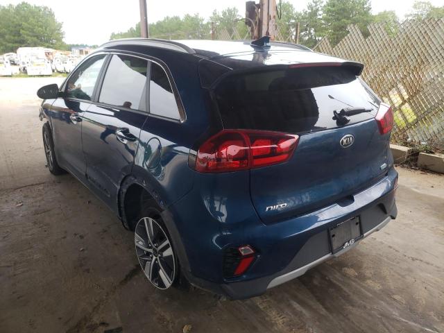 KNDCB3LC7M5480187 - 2021 KIA NIRO LX BLUE photo 3