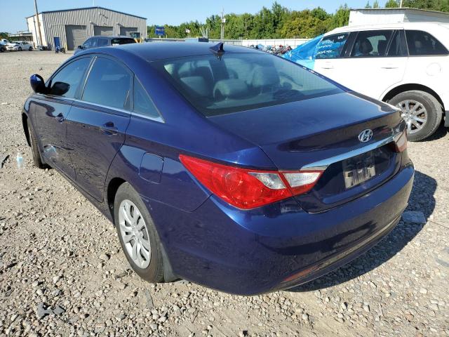 5NPEB4AC5BH045750 - 2011 HYUNDAI SONATA GLS BLUE photo 3