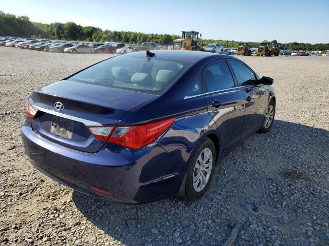 5NPEB4AC5BH045750 - 2011 HYUNDAI SONATA GLS BLUE photo 4