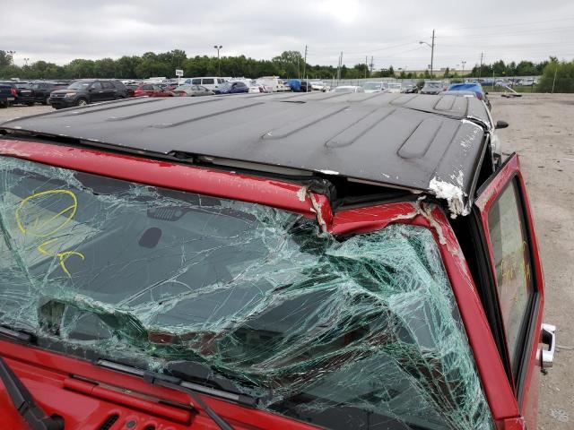 1C4AJWBG5CL244468 - 2012 JEEP WRANGLER S RED photo 9