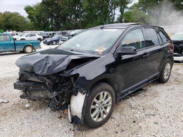 2FMDK3J97CBA08105 - 2012 FORD EDGE SEL BLACK photo 2