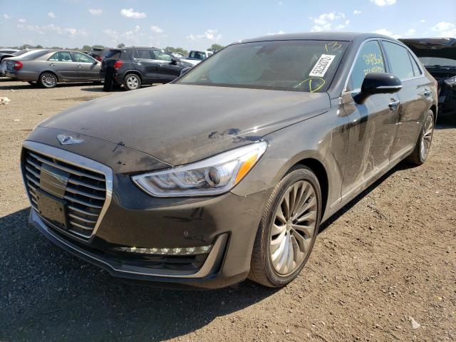 KMHG54JH3JU043720 - 2018 GENESIS G90 ULTIMA BLACK photo 2