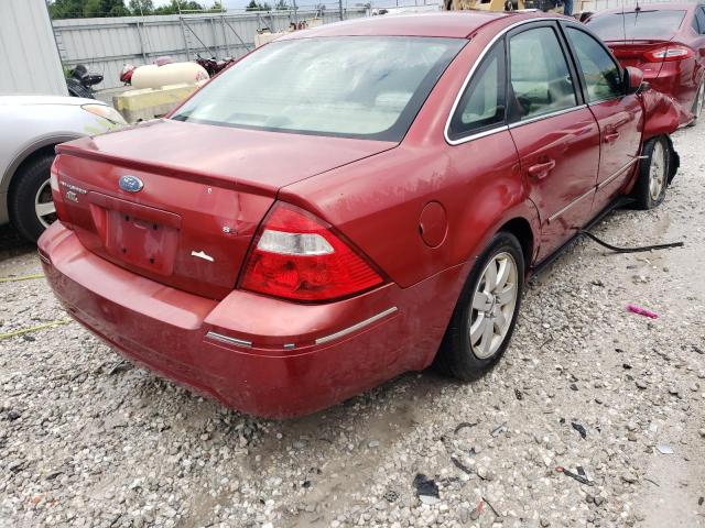 1FAFP24165G140160 - 2005 FORD FIVE HUNDR MAROON photo 4