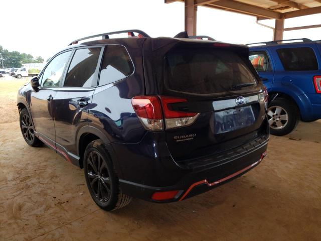 JF2SKARC2MH414038 - 2021 SUBARU FORESTER S BLUE photo 3