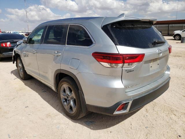 5TDYZRFH7JS245631 - 2018 TOYOTA HIGHLANDER SILVER photo 3