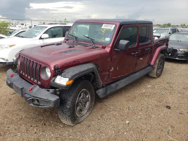 1C6JJTBG3ML590431 - 2021 JEEP GLADIATOR RED photo 2