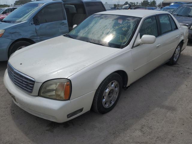 1G6KD54Y41U215906 - 2001 CADILLAC DEVILLE BEIGE photo 2