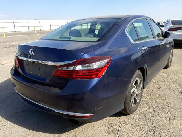 1HGCR2F32HA012108 - 2017 HONDA ACCORD LX BLUE photo 4