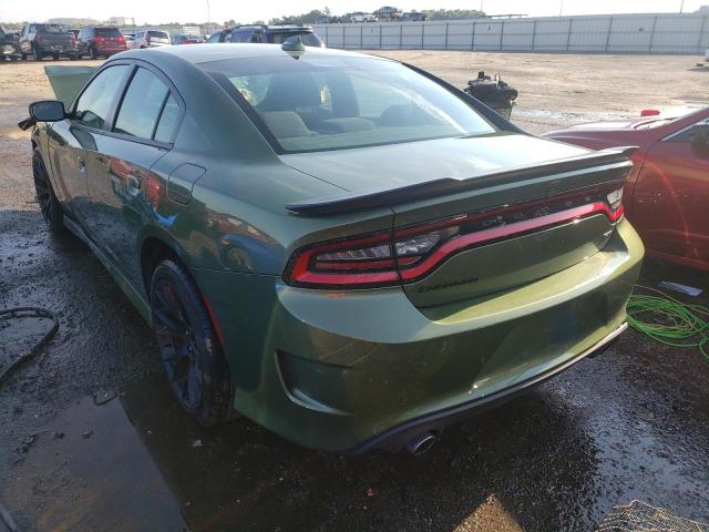 2C3CDXHG4MH544227 - 2021 DODGE CHARGER GT GREEN photo 3