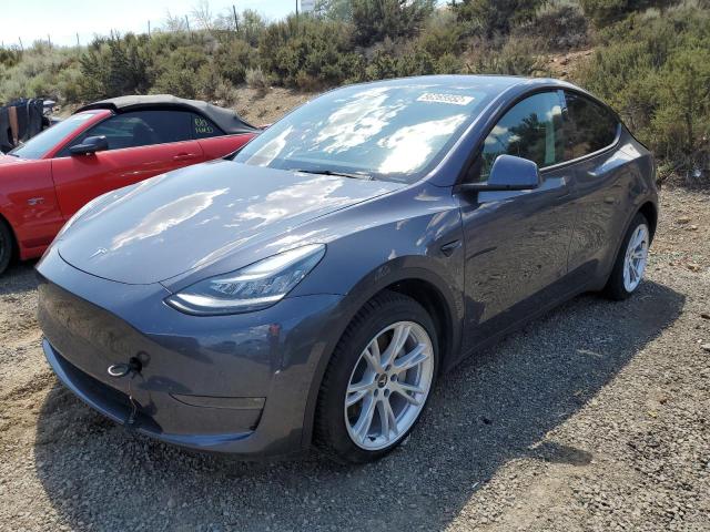 5YJYGDEE3MF089452 - 2021 TESLA MODEL Y رمادي صورة 2