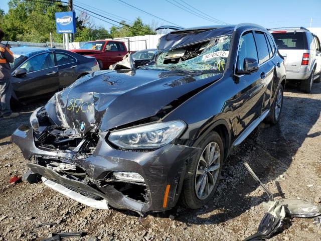 5UXTR9C56KLR04854 - 2019 BMW X3 XDRIVE3 CHARCOAL photo 2