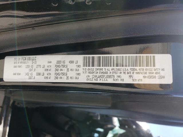 1C4AJWAG5FL658579 - 2015 JEEP WRANGLER S BLACK photo 10