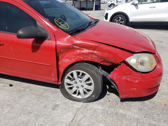 1G1AD5F50A7225755 - 2010 CHEVROLET COBALT 1LT RED photo 9