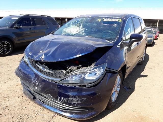 2C4RC1CG7JR169193 - 2018 CHRYSLER PACIFICA L BLUE photo 2