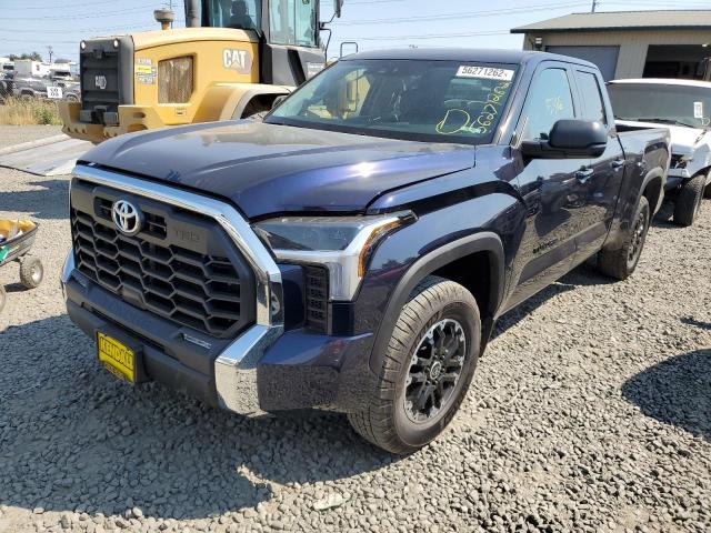 5TFLA5DA3NX035124 - 2022 TOYOTA TUNDRA DOU BLUE photo 2