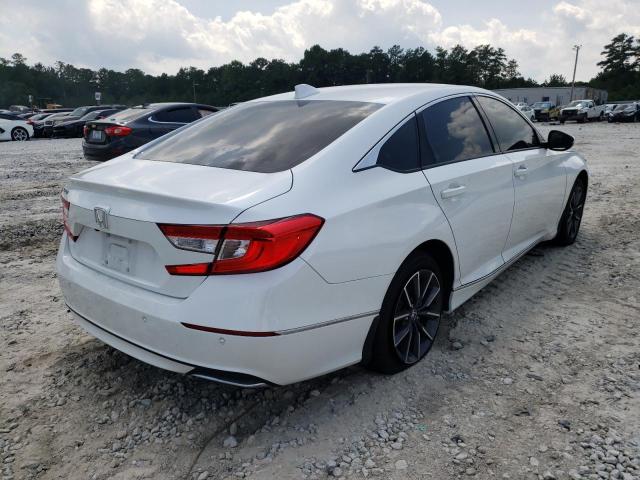 1HGCV1F51MA084760 - 2021 HONDA ACCORD EXL WHITE photo 4