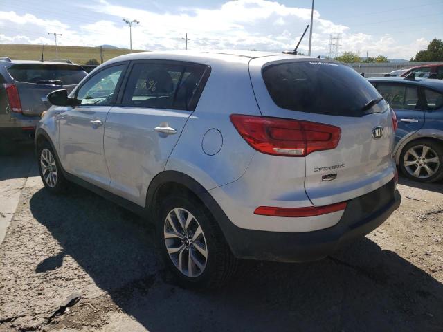 KNDPBCAC1F7758982 - 2015 KIA SPORTAGE L SILVER photo 3