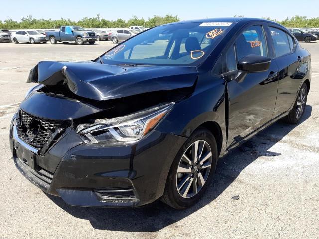 3N1CN8EV0ML831088 - 2021 NISSAN VERSA SV BLACK photo 2