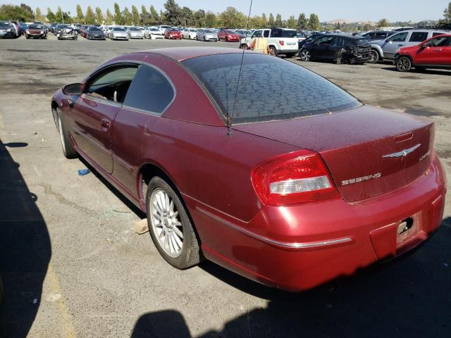 4C3AG52H54E125698 - 2004 CHRYSLER SEBRING LI BURGUNDY photo 3