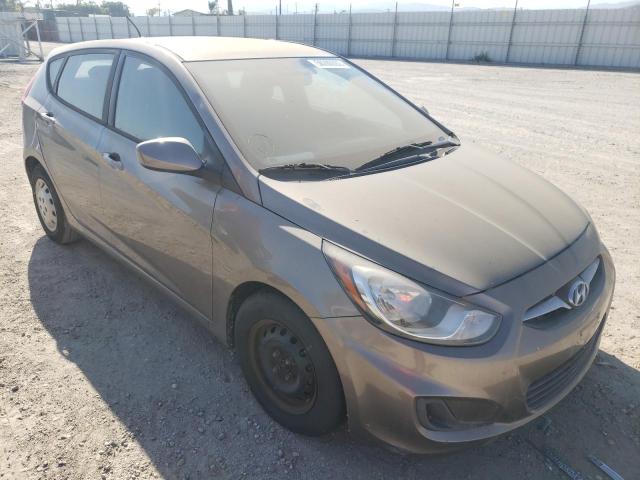 KMHCT5AE2EU161215 - 2014 HYUNDAI ACCENT GLS TAN photo 1