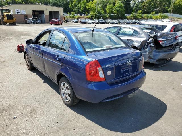 KMHCN4AC4AU409509 - 2010 HYUNDAI ACCENT BLUE photo 3