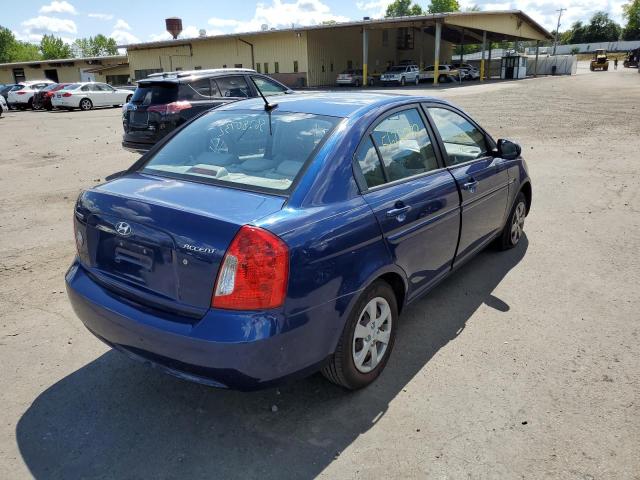 KMHCN4AC4AU409509 - 2010 HYUNDAI ACCENT BLUE photo 4