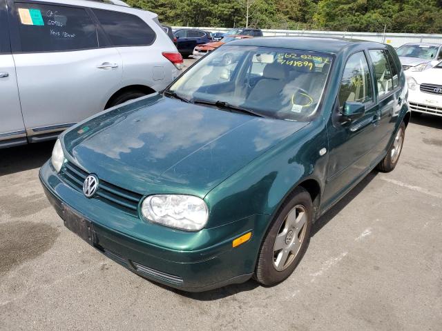 WVWGC21J5YW741889 - 2000 VOLKSWAGEN GOLF GLS GREEN photo 2