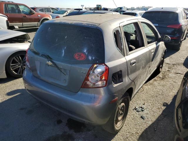 KL1TD66697B784619 - 2007 CHEVROLET AVEO BASE GRAY photo 4
