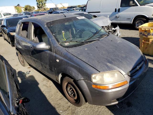 KL1TD66697B784619 - 2007 CHEVROLET AVEO BASE GRAY photo 9