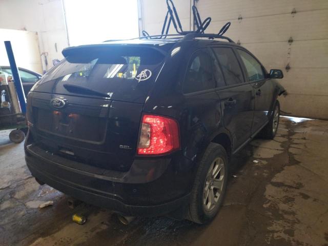 2FMDK3JC5DBA31007 - 2013 FORD EDGE SEL BLACK photo 4